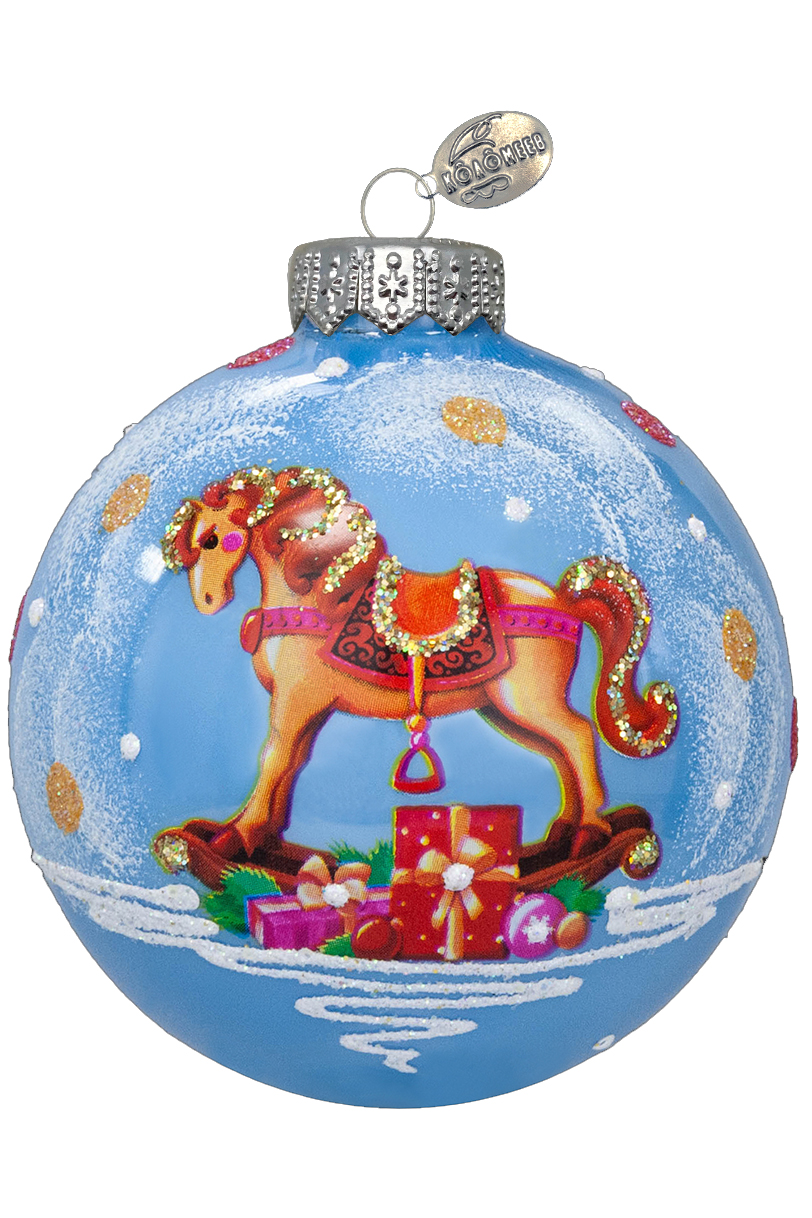 Елочный шар Лошадка детская КУ-65-254017